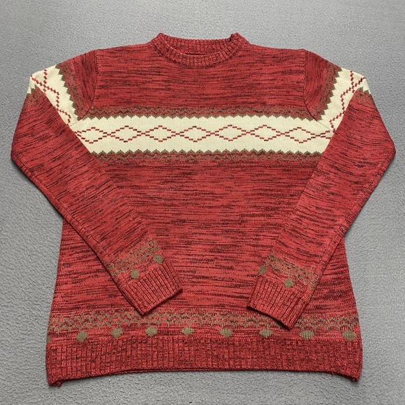 Other - Zixaci Sweater Mens Medium Crewneck Pullover‎ Knit Geometric Cotton Blend Casual